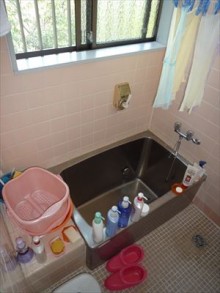 タイル貼のお風呂からユニットバスへ